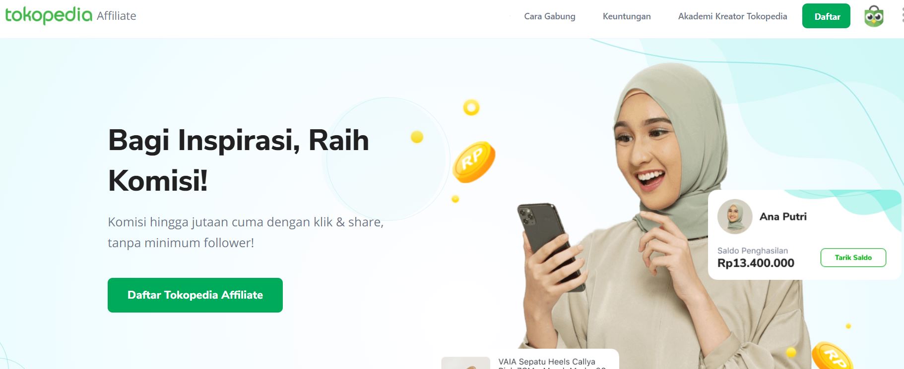 Program Afiliasi Tokopedia